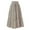 Khaki, variant on Women's Casual Floral Print Pleated Skirt Chiffon Elastic Waist A-Line Midi Length Skirt Khaki, M
