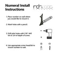 thumbnail image 4 of RCH Hardware NO-IR530-50 Iron House Number, 2 Inch, Black, 4 of 4