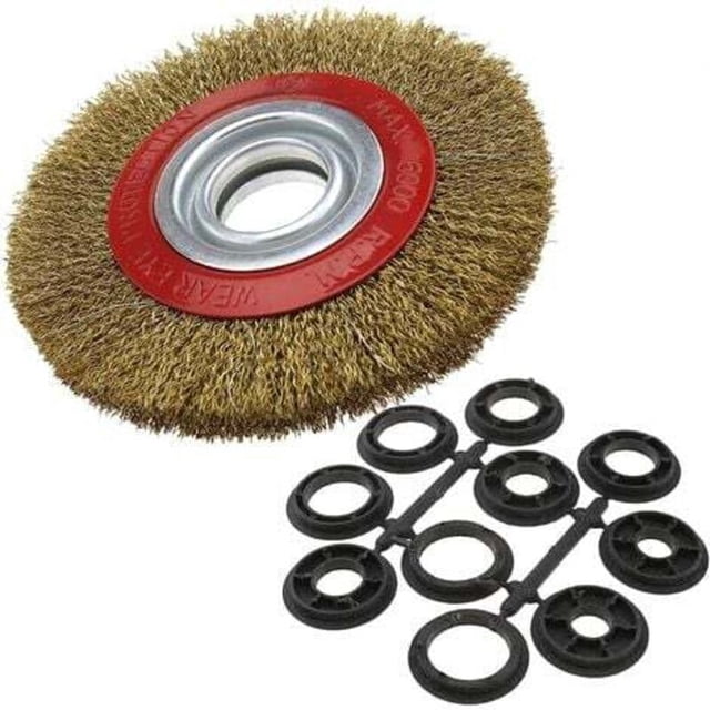 Steel Wire Wheel Brush for Bench Grinder, 150mm, Compatible with Multiple Brands