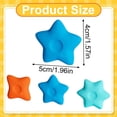 thumbnail image 3 of Silicone Pencil Grip, Handwriting Aid Tool, Star-Shaped Finger Holder,Soft Ergonomic Writing Trainer for primary Students Classroom,3-Count, 3 of 4