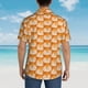 thumbnail image 4 of Balery Beautiful Fox A Camisas hawaianas de manga corta para hombre, camisas playeras de corte holgado, camisas de vacaciones con botones,Large, 4 of 7