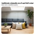 thumbnail image 4 of Abbraccia Funda de cojín marrón a rayas, textura decorativa para sofá, acento moderno para sala de estar, 4 of 6