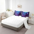 thumbnail image 3 of YST Wild Butterfly 7-Piece Bedding Set, Gradient Floral Toddler Comforter & Duvet Set, King, 3 of 4