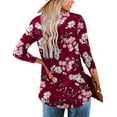 thumbnail image 3 of Traleubie Plus Size Tunic Tops Long Sleeve Casual Solid Henley Shirts for Women M-4XL, 3 of 9
