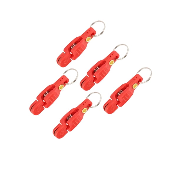 ZheElen 5 Pieces Heavy Tension Snap clips are Release Clips for Weight Boat Fishing Downrigger Black