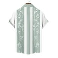 thumbnail image 6 of Mens Shirts Plus Size under $5 Short Sleeve Lapel Button Up Solid Color Casual Summer Shirt Green XL, 6 of 6