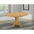 thumbnail image 2 of East West Furniture Avon Oval Wood Butterfly Leaf Dining Table in Oak, 2 of 7