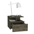 thumbnail image 7 of Floating Nightstand With Drawer And Open Storage Shelves, 7 of 7