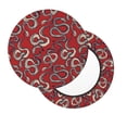 thumbnail image 2 of Bingfone Snake Padded Round Bar Stool Cover Cushion with Elastic Fabric Round Chair Seat - Snake, 2 of 7