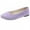 Purple, variant on Women's Low Wedge Ballet Shoe Round Toe Slip on Flats Soft-soled Solid Comfy Sandals Ballerina Shoes for Summer Yellow Women Sandal