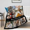 thumbnail image 4 of AISENIN Customized Photo Blankets 16 Photos Collage Gifts for Dad Mom Grandpa Friends Besties Birthday Christmas Wedding Gifts, 4 of 5