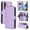 Purple, variant on For Samsung Galaxy S25 Edge 5G Wallet Case Magnetic Flip Cover 9-Card Slots Zipper Pocket With Detachable Shoulder Strap And Wrist Strap,Black,For Galaxy S25 Edge 5G