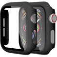 thumbnail image 1 of KOMI [2 Pack] KOMI Case for Apple Watch 42mm Series 3, Full Coverage Bumper Cover iWatch Series 2 Series 1 Protective Case with Screen Protector, Black/Black, 1 of 5