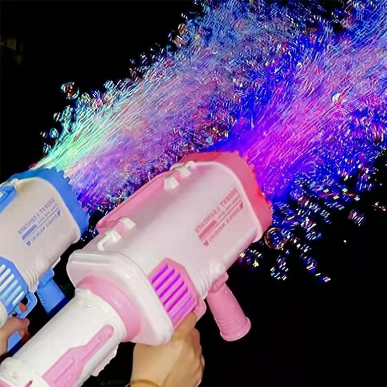 Bazooka Bubble Gun Toy 69 Holes Big Bubble Blaster Gun for Kids – Shaketea