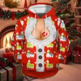 thumbnail image 2 of Sudaderas con capucha divertidas de Navidad para hombres y mujeres, sudaderas de estilo Hip Hop para parejas, Tops casuales de gran tamaño con cuello redondo, moda Harajuku, otoño, 2 of 5