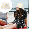 thumbnail image 3 of 1 Pce Chapeau de Pêcheur Imprimé Fleuri Anti-UV Réversible pour Femmes, 3 of 8