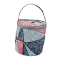 thumbnail image 4 of Bolsa de ganchillo redonda de hilo de tejer, organizador de asas, cesta de almacenamiento de lana para manualidades, bolsa de accesorios de costura, patrón 2 Sweethay HA3833-02B, 4 of 6
