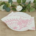 thumbnail image 6 of Efavormart 50 Pack 2-Ply Paper Cocktail Napkins in Matte Pink and White French Toile Floral Pattern, Highly Absorbent Soft Disposable Beverage Napkins, 6 of 6