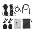 thumbnail image 2 of Micrófono Lavalier BOYA Cardioide Lavalier Lapelier Micrófono con clip Cabezal doble desmontable con 3.5 mm TRS a cable Lightning Compatible con teléfonos inteligentes iOS BOYA  Micrófono Lavalier, 2 of 5