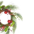 thumbnail image 4 of Red and Green Jingle Bell Glitter Artificial Christmas Wreath - 21-Inch, Unlit, 4 of 6