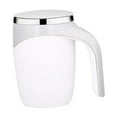 thumbnail image 3 of LOVIVER Self Mixing Coffee Cup Coffee Mug Shaker Cups for Travel Office Birthday Gift white with cable, 3 of 8