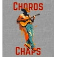 thumbnail image 2 of "Chords & Chaps" Cowboy Americana Adult Heather Gray Long Sleeve Hoodie-Medium, 2 of 3