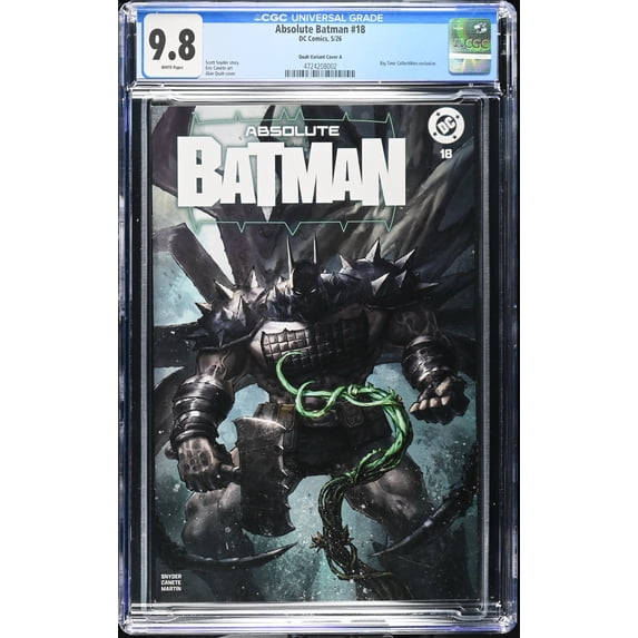 Absolute Batman #18 - CGC 9.8 Comic Book