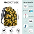 thumbnail image 6 of "Chic Sunflower Print College Backpack - Durable Material with Water-Resistant Finish, Roomy 16" Laptop Compartment, Beautiful Flowers Design Bookbag", 6 of 6