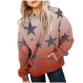 thumbnail image 2 of Bnwani Big Girls Hoodies Crew Neck Long Sleeve Pockets Sweatshirt Graphic Printed Tops Pullover Size 7-8, 2 of 4
