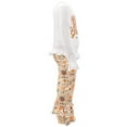 thumbnail image 5 of Unique Baby Girls Thanksgiving Grateful Ruffle Legging Set Outfit (7Y, White), 5 of 5