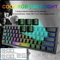 thumbnail image 2 of ZIYOU LANG K61 Wired Gaming Keyboard with RGB Backlit, Mechanical Feel, Black, 2 of 5