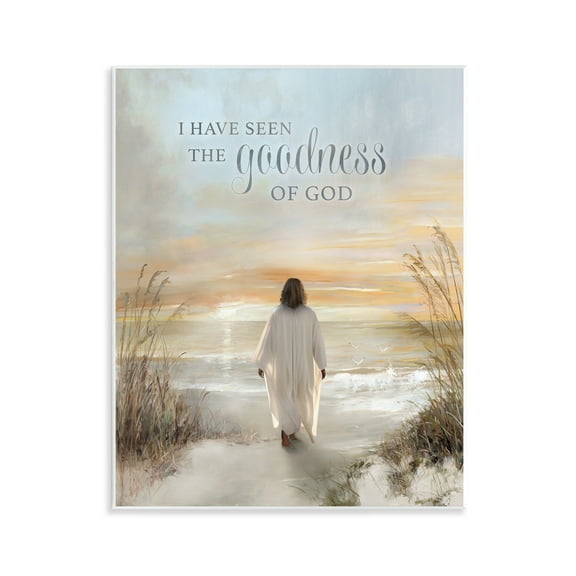 Stupell Industries Faithful Goodness of God Spiritual Painting Unframed Art Print Wall Art, 11 x 14