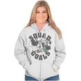 thumbnail image 3 of Popeye Characters Squad Goals Retro Zip Up Hoodie Men's Women's Brisco Brands M, 3 of 5