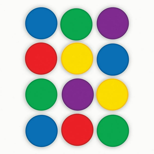 Cercles Colorés Mini Accents, Pack de 36