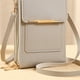 thumbnail image 2 of Bolso para Con Pantalla Táctil Bolso Cuero Antirrobo Cartera Pequeña para Mujer Bolso Bandolera Cuero (gris), 2 of 6