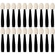 thumbnail image 1 of Disposable Oval Soft Sponge Eyeshadow Face Brushes Set Makeup Eye Shadow Applicator Cosmetic MUA Wands Sticks Beauty Tool Application, 20 Pack, Black, 1 of 5