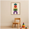 thumbnail image 3 of Kate and Laurel Framed Canvas Wall Art Print Toys by Laura Moss, 18 x 24 Sylvie Natural Frame, Modern Contemporary, Abstract Art for Wall Decor, 3 of 8