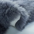 thumbnail image 5 of SAFAVIEH Sheep Skin Tiana Animal Area Rug, Grey, 1'4" x 2'4", 5 of 8