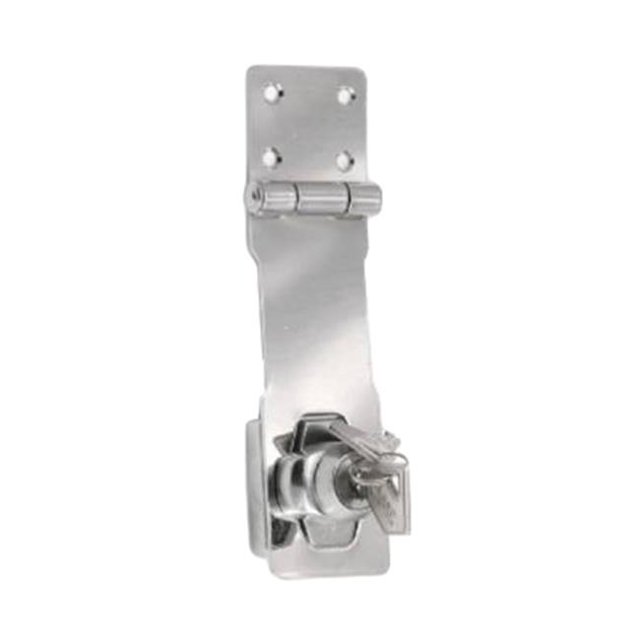 Serrure à Hasp à Clé Chromée de 4,5 Po