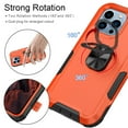 thumbnail image 7 of Petocase for iPhone 13 Pro Max Case,Heavy Duty Full Body Rugged Shockproof Kickstand with 360° Ring Holder Support Car Mount Phone Cover for iPhone 13 Pro Max,Orange, 7 of 7