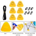 thumbnail image 3 of 1 Juego de de en D de PVC, con accesorios de cubierta de cuerda elástica de 2,5 M con 6 ganchos, almohadilla de en D, para tabla Amarillo Sunnimix Almohadilla de remiendo del anillo, 3 of 8