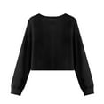 thumbnail image 7 of Xoenoiee Poodle Dog Print Crop Top for Teen Girls Cropped Long Sleeve Pullover Workout Sweatshirt Y2K Girls Coats Clothes, 5-6 Years, 7 of 7