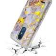 thumbnail image 5 of LG Premier Pro LTE Case, LG K30 (2018) Case, LG Phoenix Plus Case, LG Harmony 2 Case, Rosebono Hybrid Graphic Colorful Slim Armor Skin Cover Armor Case for LG K30 (Golden Purple Marble), 5 of 5