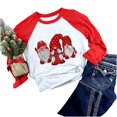 thumbnail image 2 of Camisas Navideñas Para Mujer, Camisetas de Manga Larga, Regalo de Temporada Navideña, Blusa Con Costuras A Juego Para Mujer Odeerbi  ODB205545, 2 of 7
