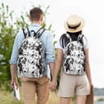 thumbnail image 5 of Picia Labrador Retriever Dog Printed Canvas Daypack - Stylish and Durable Vintage Compact Backpack - Class, Work, Travel, or Laptop Bookbag,Organized Compartments-Medium, 5 of 6