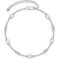 thumbnail image 2 of JKR Anklet Black Onyx Bracelet for Women 925 Sterling Silver Chain Ankle Bracelet Beach Summer Fine Jewelry Birthday Valentines Mothers Day Gifts for Women Her Mom, 2 of 2