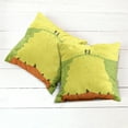 thumbnail image 6 of Ambesonne Grunge Throw Pillow Cover 2 Pack, Business Life Hands, 20", Yellow Green, 6 of 7