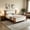 Brown, variant on AUU King Size Modern French Country Upholstered Platform Bed – Button Tufted Velvet Headboard & Footboard, Solid Wood Farmhouse Frame, No Box Spring Needed