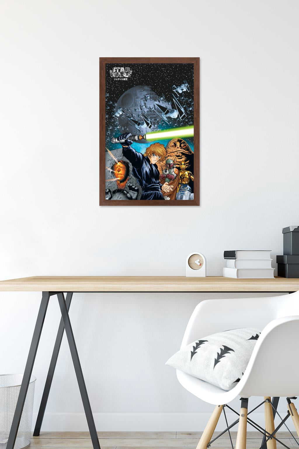 Star Wars: Manga Madness - Return of the Jedi Wall Poster, 14.725" x 22.375" Framed