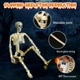 thumbnail image 6 of Halloween Skeleton Lighting Kit, Giant Skeleton LED Lighting,Poseable Skeleton Lighting, Outdoor Life Size Skeleton Lighting for Halloween Skeleton Decor, 6 of 9